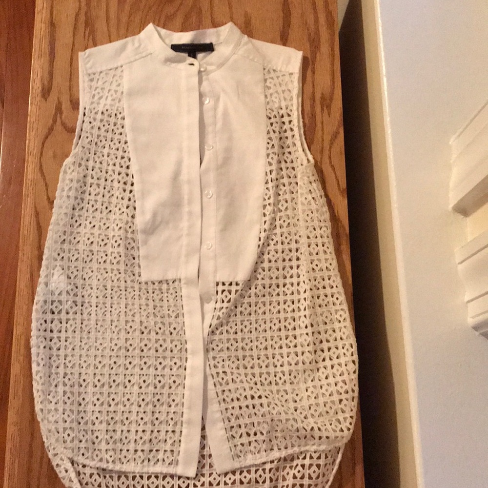 BCBG Maxazira tuxedo style tunic